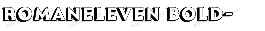 RomanEleven Bold字体转换